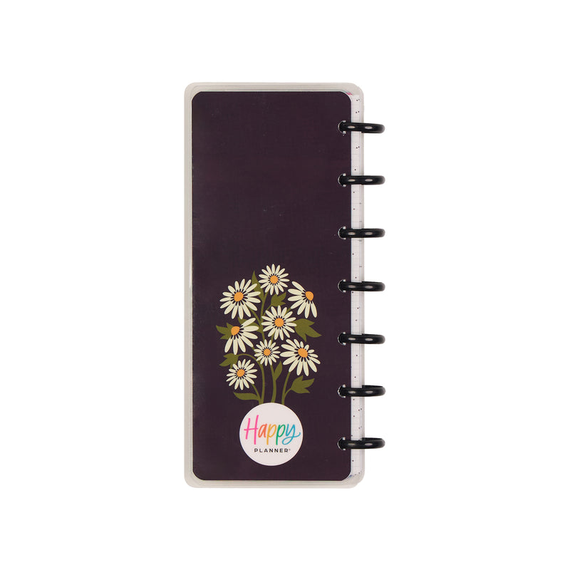 2040 Florescent Florals Customizable Planner - Skinny Mini Horizontal Layout - 12 Months