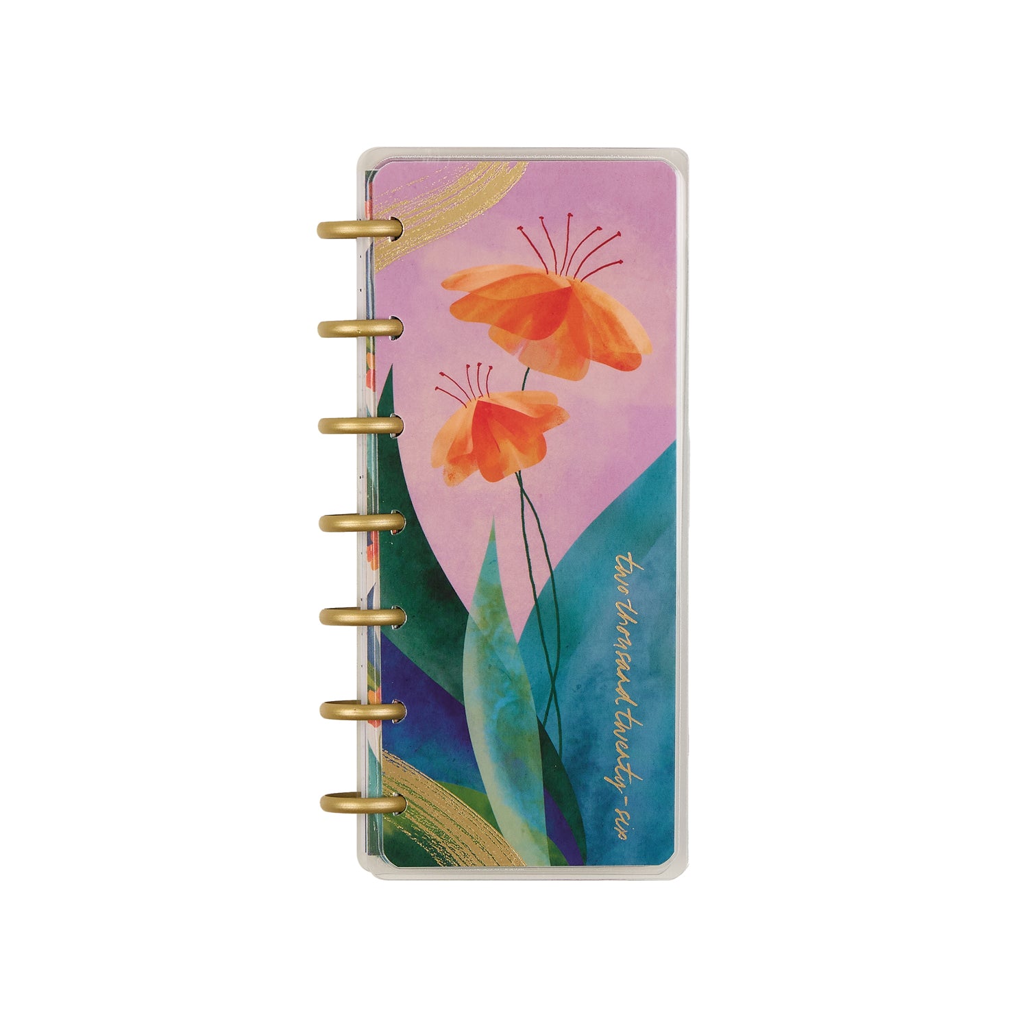 2026 Floral Energy Customizable Planner - Skinny Mini Horizontal Layou ...