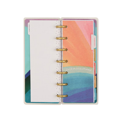 2034 Floral Energy Customizable Planner - Skinny Mini Horizontal Layout - 12 Months