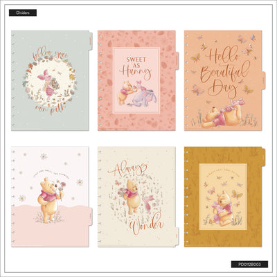 2041 Disney Winnie the Pooh Seasonal Customizable Planner - Big Vertical Layout - 12 Months