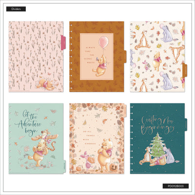 2042 Disney Winnie the Pooh Seasonal Customizable Planner - Big Vertical Layout - 12 Months