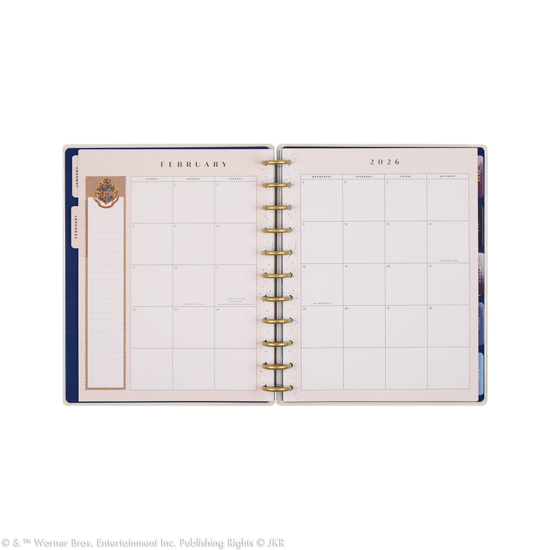 2040 Harry Potter Enchanted Grounds Customizable Planner - Big Color Block Layout - 12 Months