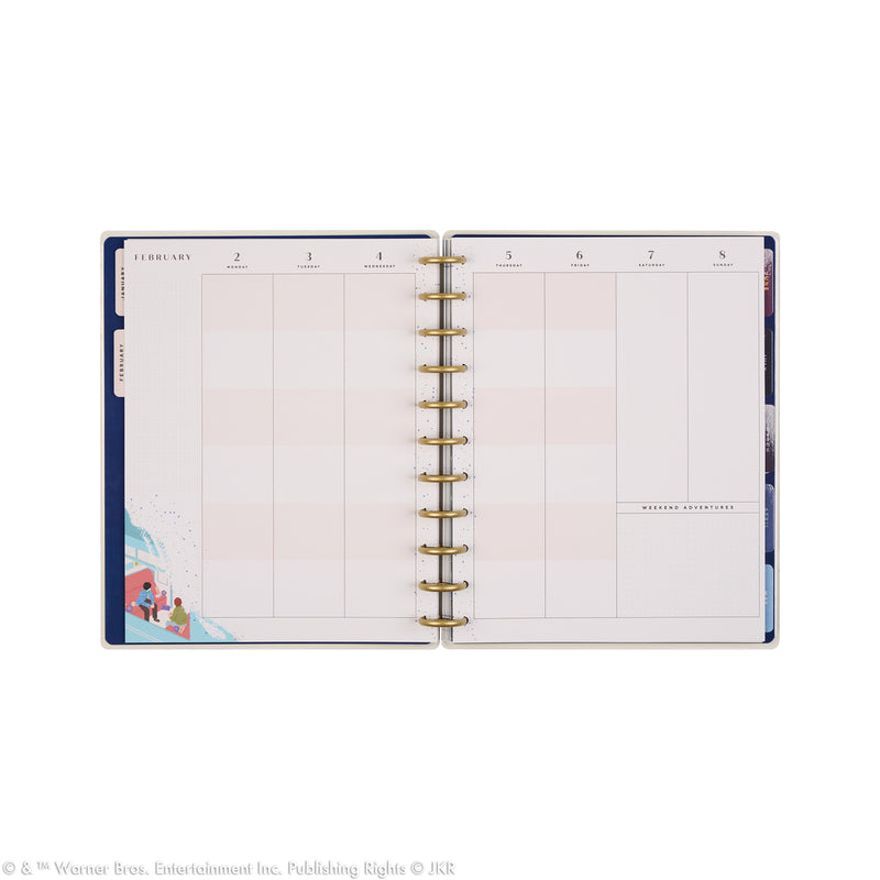 2041 Harry Potter Enchanted Grounds Customizable Planner - Big Color Block Layout - 12 Months