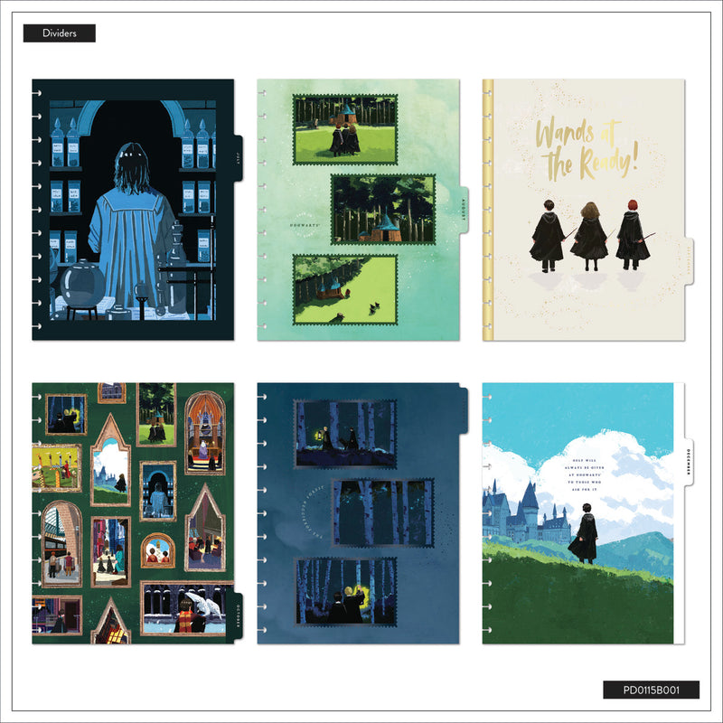 2044 Harry Potter Enchanted Grounds Customizable Planner - Big Color Block Layout - 12 Months