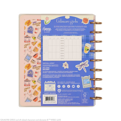 2044 Gilmore Girls Customizable Planner - Classic Vertical Layout - 12 Months
