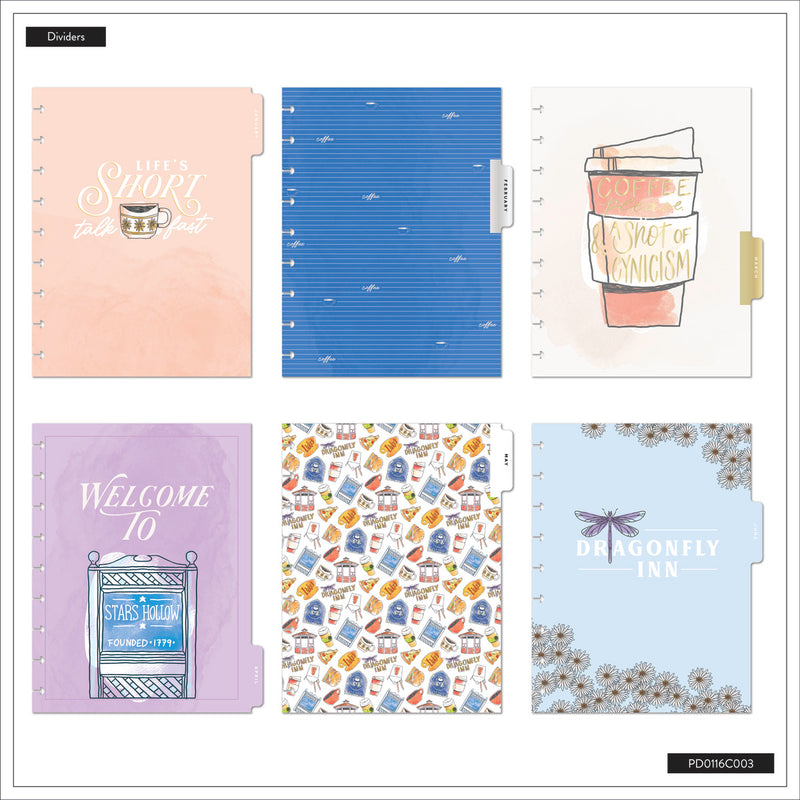 2039 Gilmore Girls Customizable Planner - Classic Vertical Layout - 12 Months