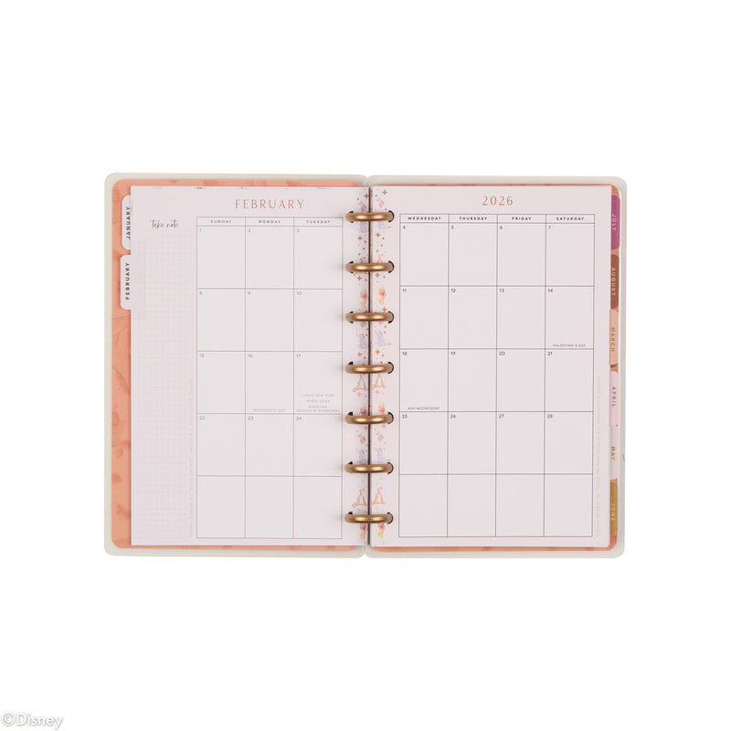2040 Disney Winnie the Pooh Seasonal Customizable Planner - Mini Vertical Layout - 12 Month