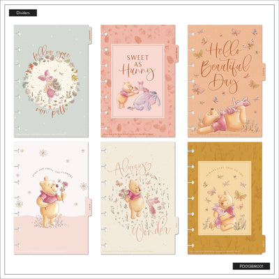 2042 Disney Winnie the Pooh Seasonal Customizable Planner - Mini Vertical Layout - 12 Month