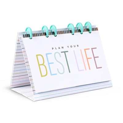 Plan Your Best Life - Disc Bound Standing Desk Calendar