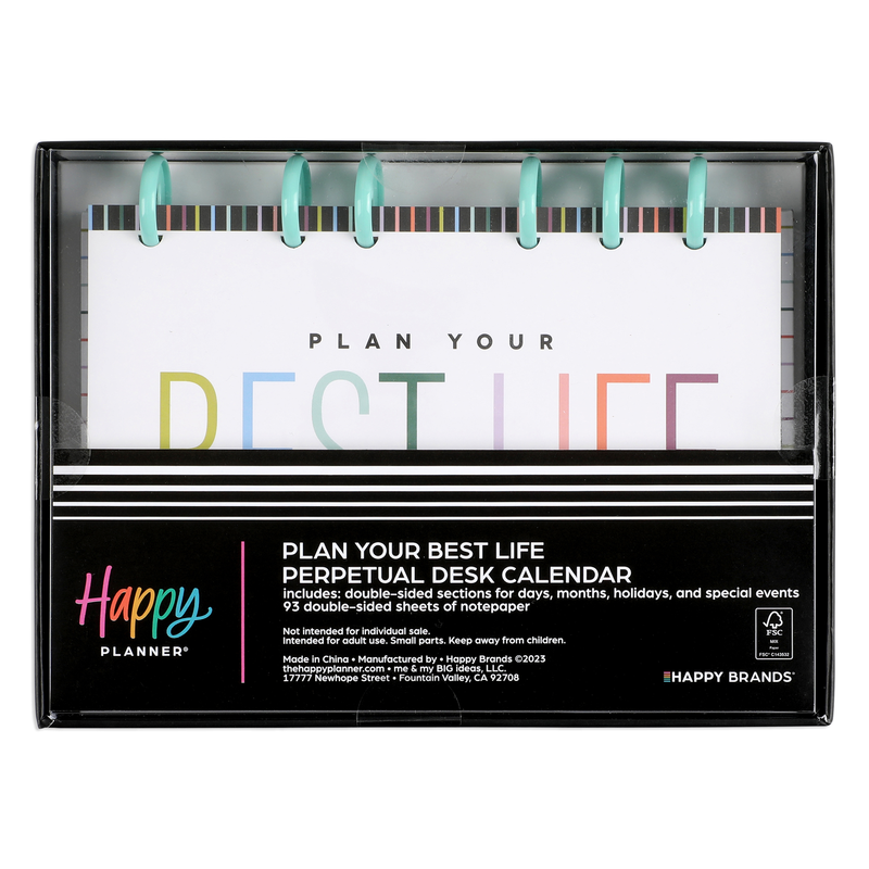 Disc Calender Plan Your Best Life - Disc Bound Standing Desk Calendar – Happy Planner