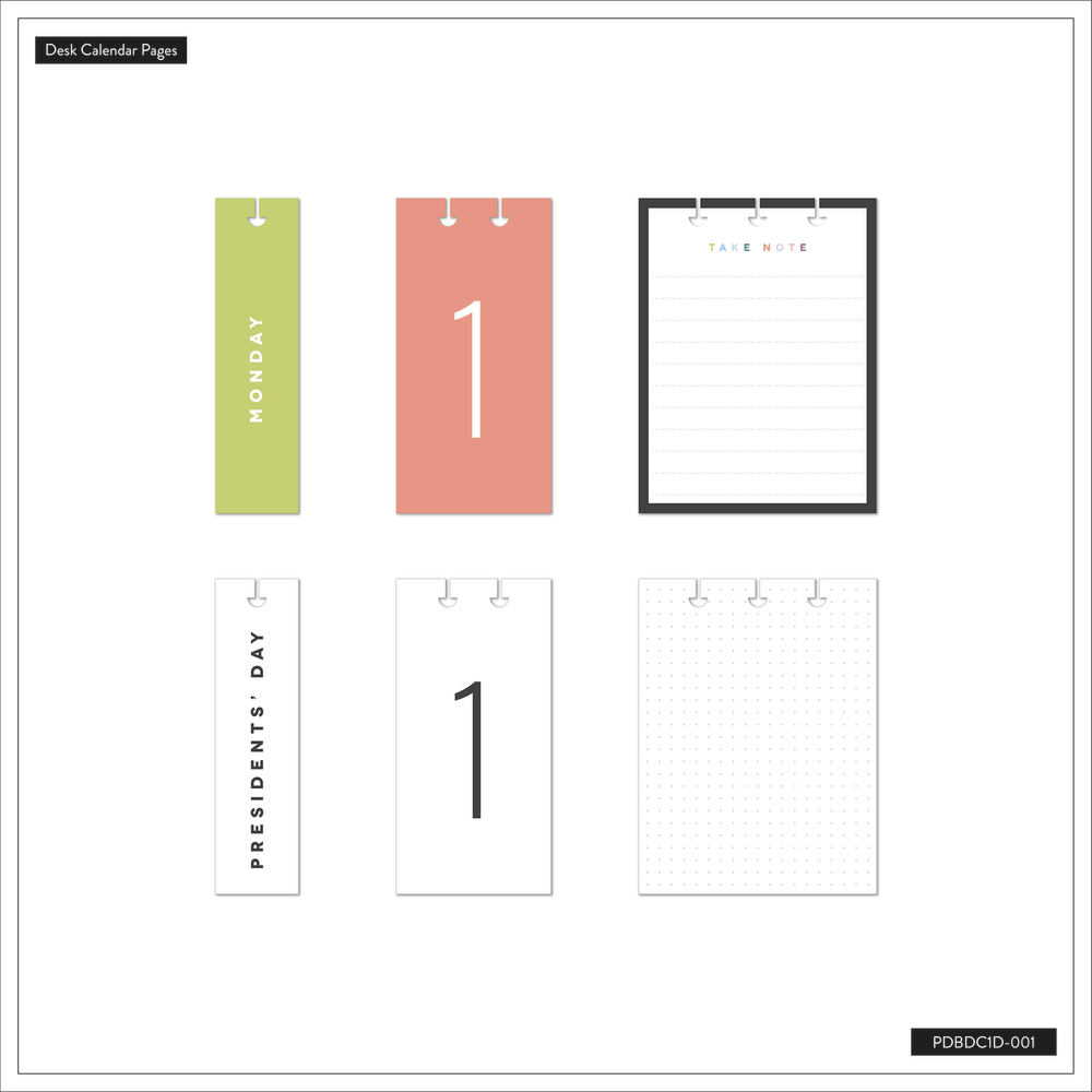 Disc Calender Plan Your Best Life - Disc Bound Standing Desk Calendar – Happy Planner