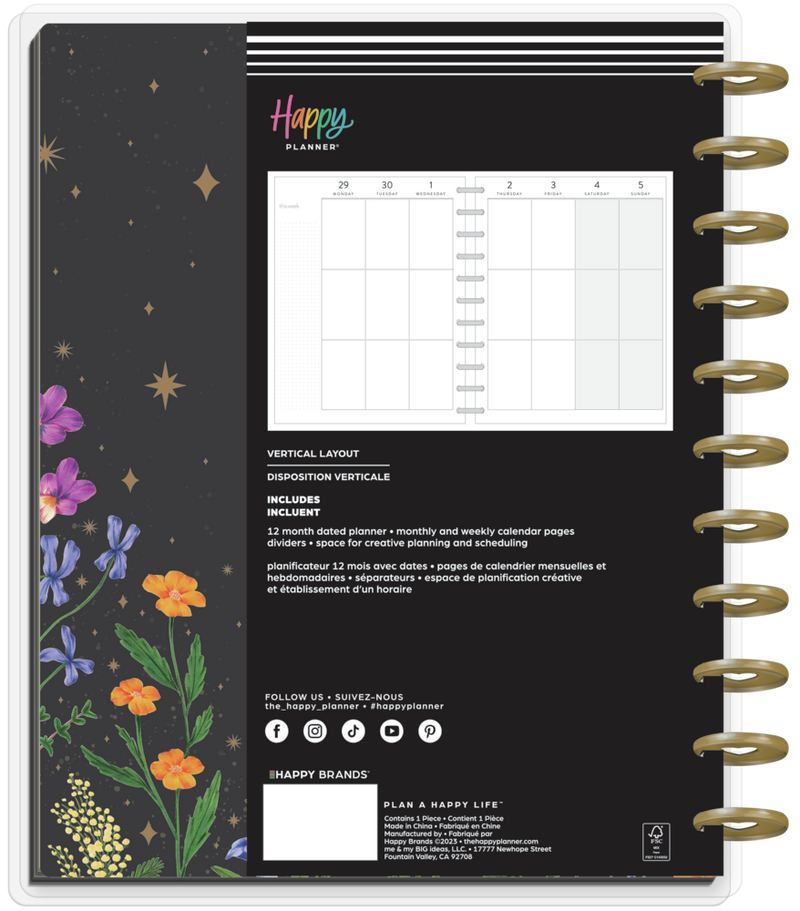 2024 Grounded Magic Happy Planner - Big Vertical Layout - 12 Months