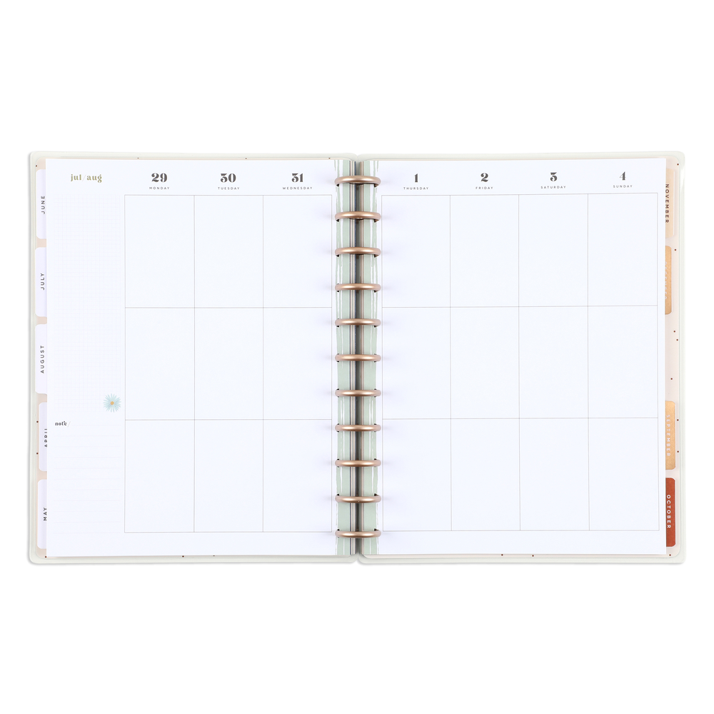 2025 Woodland Seasons Happy Planner Big Vertical Layout 12 Months