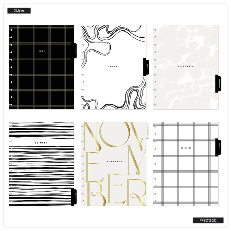 2025 Modern Impression Planner - Big Color Block Layout - 12 Months