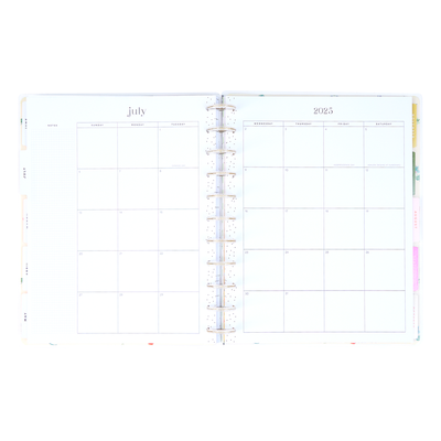 2025 Lush Linens Planner - Big Dashboard Layout - 12 Months