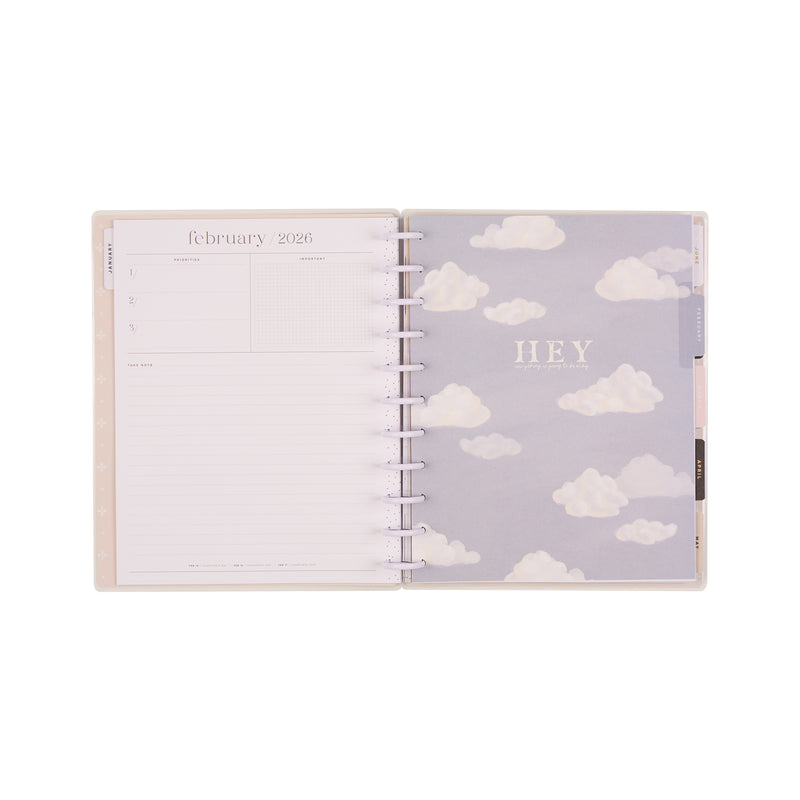 2040 Uplifting Notes Customizable Planner - Big Dashboard Layout - 12 Month