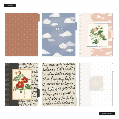 2044 Uplifting Notes Customizable Planner - Big Dashboard Layout - 12 Month