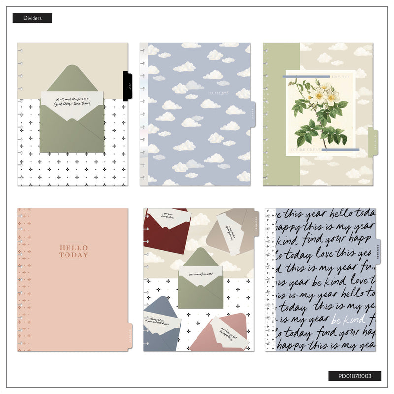 2043 Uplifting Notes Customizable Planner - Big Dashboard Layout - 12 Month