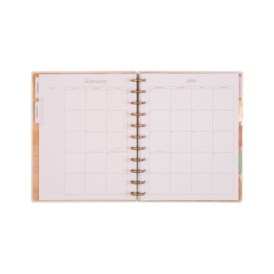 2036 Textured Canvas Customizable Planner - Big Vertical Layout - 12 Month