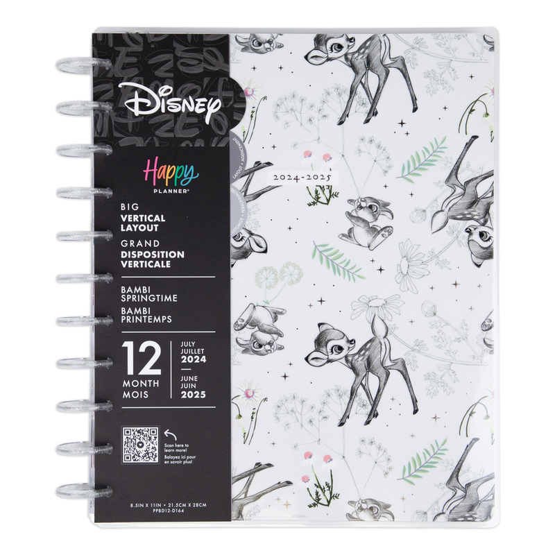 2024 Disney Bambi Springtime Happy Planner - Big Vertical Layout - 12 Months