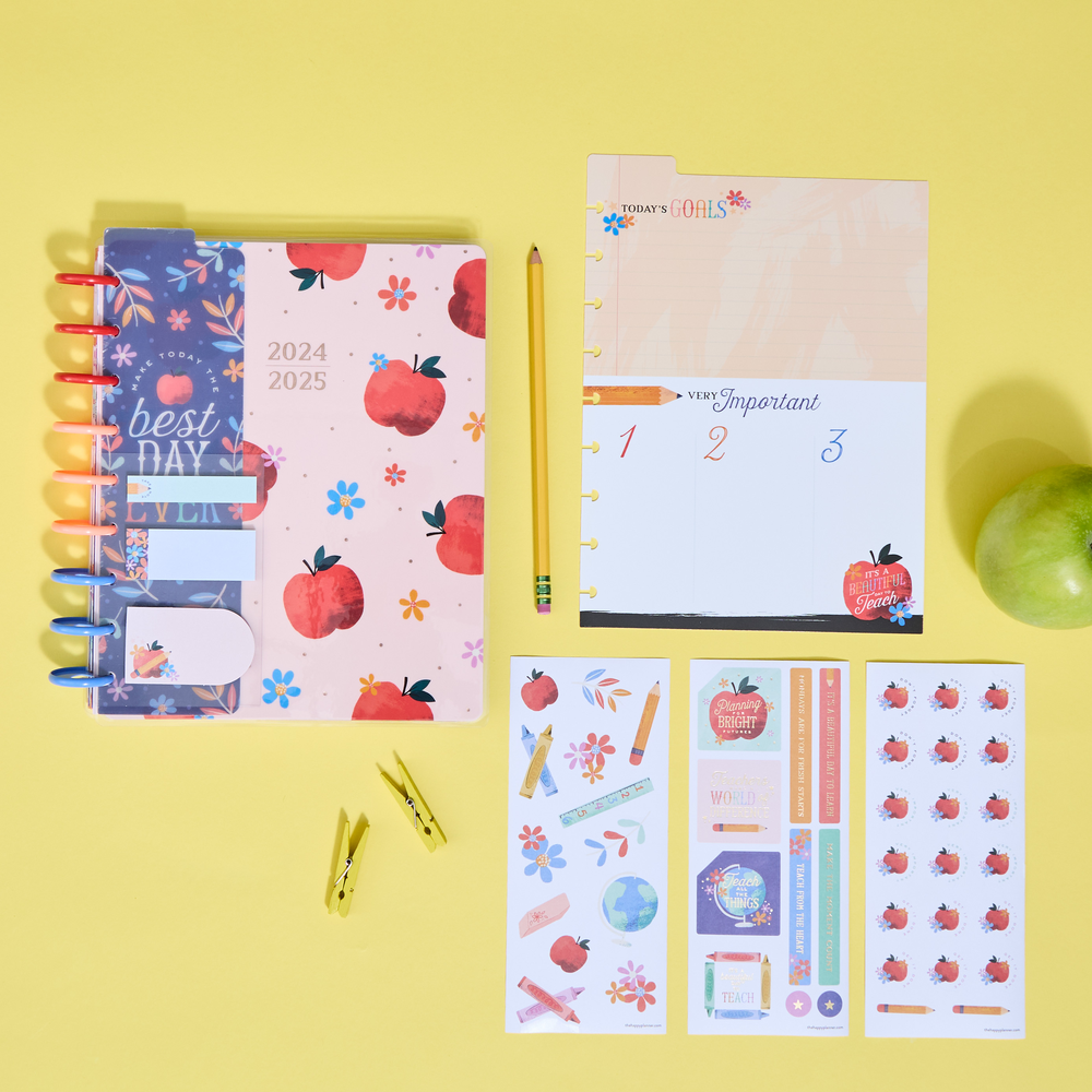 2024 Classroom Brights Teacher Happy Planner Box Kit - Classic Teacher