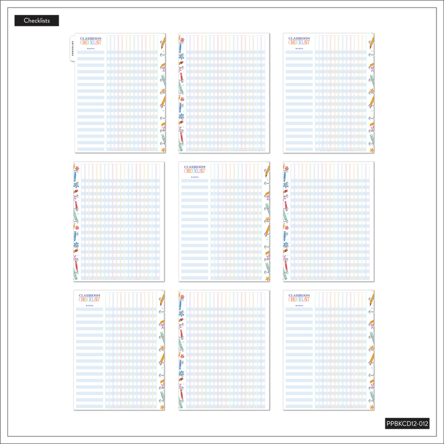2024 Classroom Brights Teacher Happy Planner Box Kit - Classic Teacher 2024-classroom-brights-teacher-happy-planner-box-kit-classic-teacher