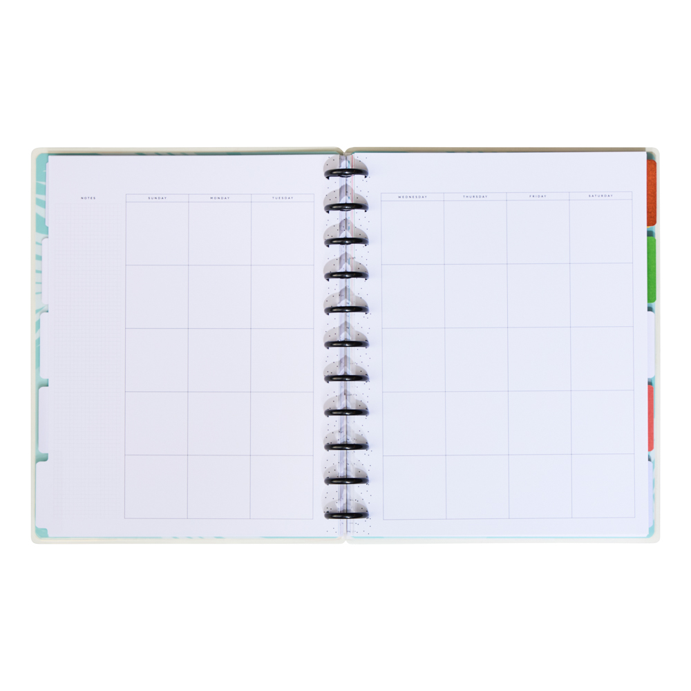 happy planner undated 12-month big planner-teachers plant seeds -plna32 Undated Bold & Botanical Happy Planner - Big Dashboard Layout
