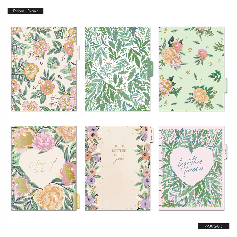 Undated Garden Wedding Planner - Big Wedding Layout - 12 Months