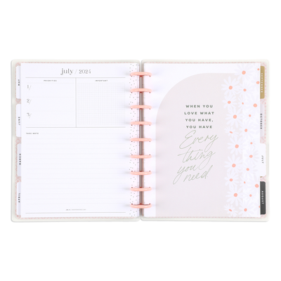 2024 Apricot & Sage Mom Happy Planner - Classic Dashboard Layout - 12 Months