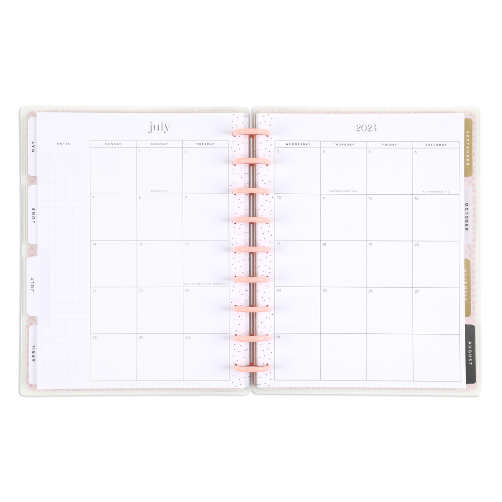 2024 Apricot & Sage Mom Happy Planner Classic Dashboard Layout 12