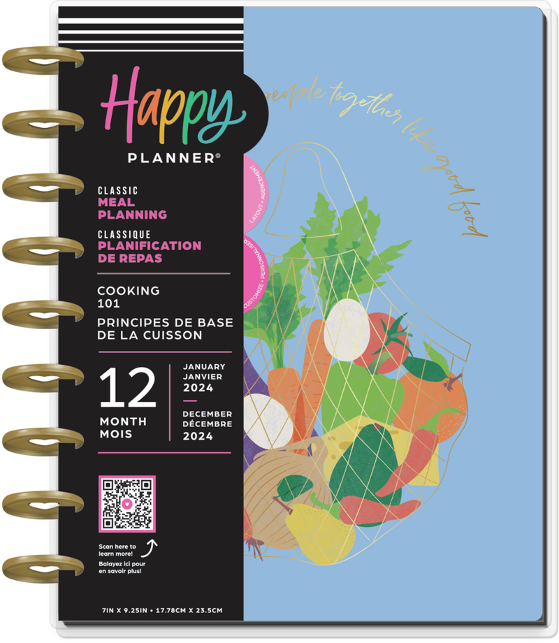 2024 Cooking 101 Happy Planner Classic Meal Planning Layout 12 Mon