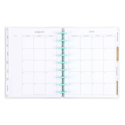 2024 Tiny Florals Happy Planner - Classic Lined Vertical Layout - 12 Months