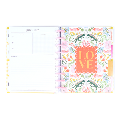 2025 Lush Linens Planner - Classic Horizontal Layout - 12 Months