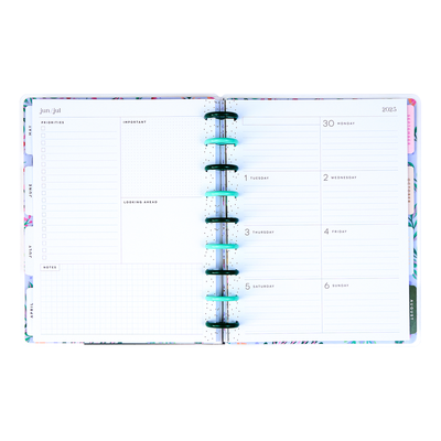 2025 Folk & Flora Planner - Classic Dashboard Layout - 12 Months