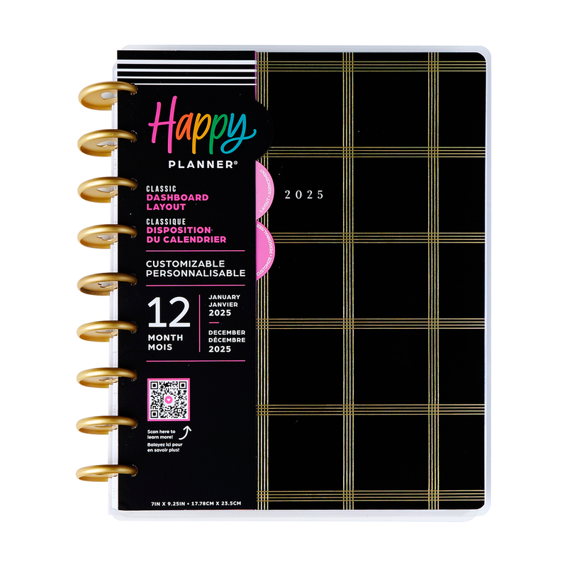 2025 Modern Impression Planner - Classic Dashboard Layout - 12 Months