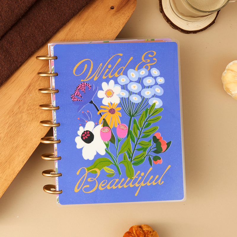 2025 Brilliant Blooms Planner - Classic Checklist Layout - 12 Months