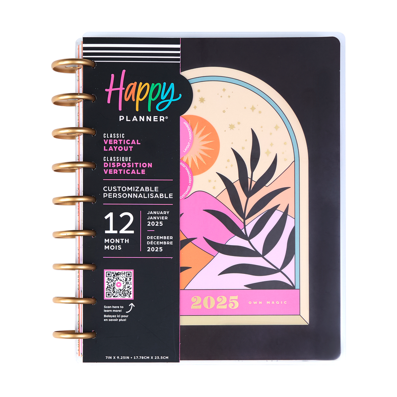 2025 Desert Mystic Planner - Classic Vertical Layout - 12 Months