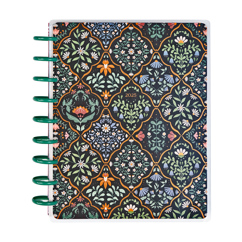 2025 Forest Flowers Planner - Classic Horizontal Layout - 12 Months