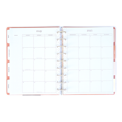 2025 Sunny Oasis Planner - Classic Vertical Layout - 12 Months