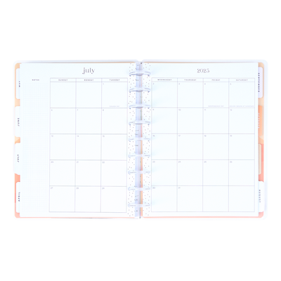 2025 Vivid Tropics Planner - Skinny Mini Horizontal Layout - 12 Months