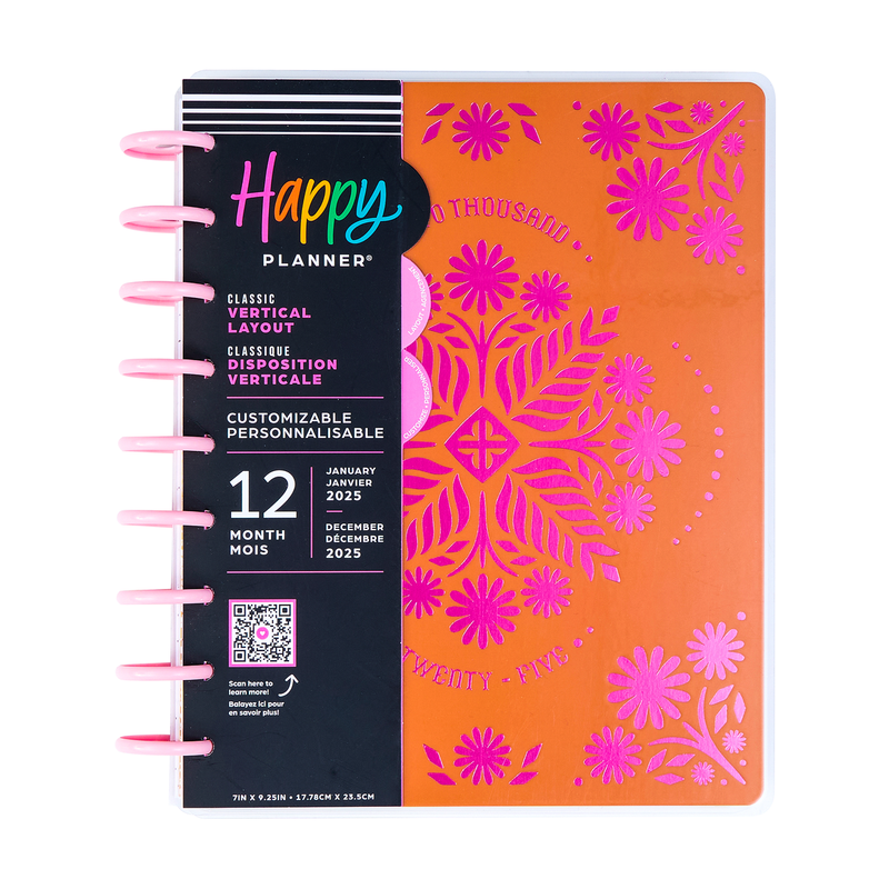 2025 Western Wildflower Planner - Classic Vertical Layout - 12 Months