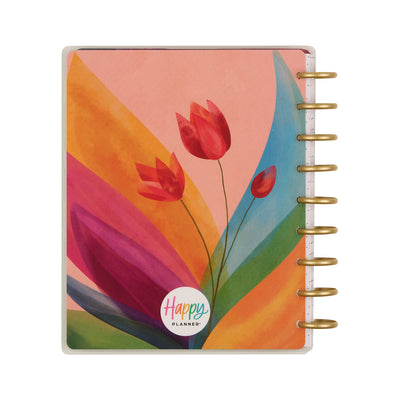 2046 Floral Energy Customizable Planner - Classic Color Block Layout - 12 Month