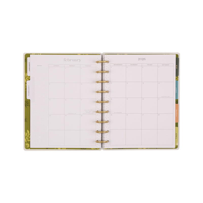 2040 Herbarium Customizable Planner - Classic Horizontal Layout - 12 Months