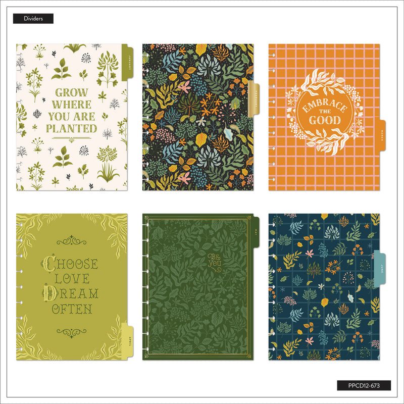 2042 Herbarium Customizable Planner - Classic Horizontal Layout - 12 Months