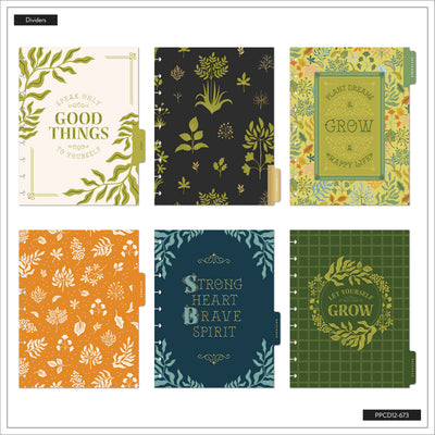 2043 Herbarium Customizable Planner - Classic Horizontal Layout - 12 Months