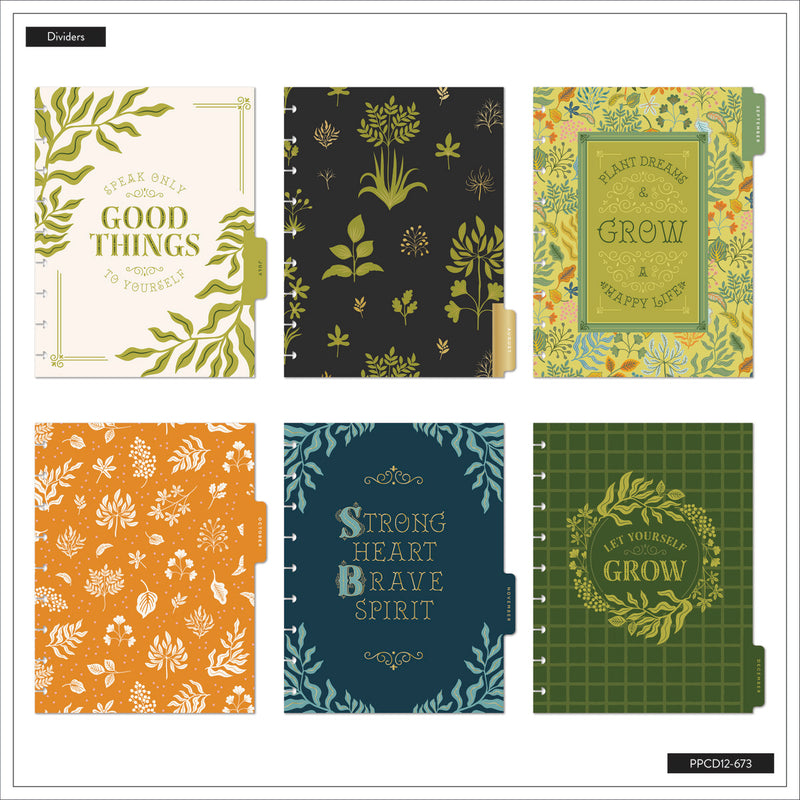 2043 Herbarium Customizable Planner - Classic Horizontal Layout - 12 Months