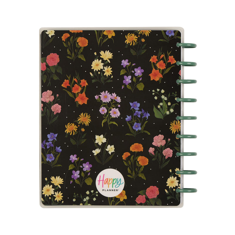 2044 Noir Garden Customizable Planner - Classic Horizontal Layout - 12 Month