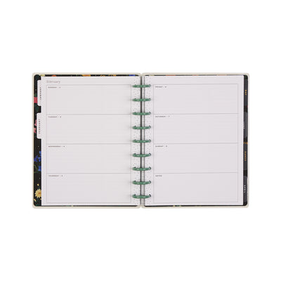 2039 Noir Garden Customizable Planner - Classic Horizontal Layout - 12 Month
