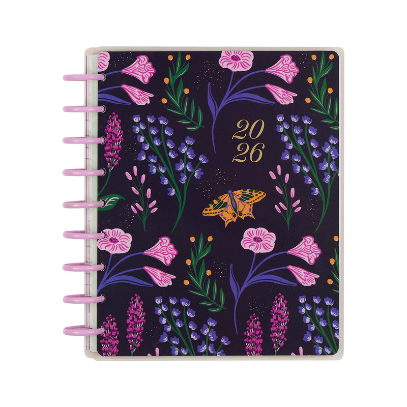 2026 Butterfly Botanics Customizable Planner - Classic Color Block Layout - 12 Month