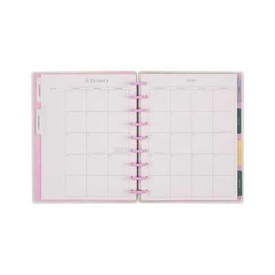 2039 Butterfly Botanics Customizable Planner - Classic Color Block Layout - 12 Month